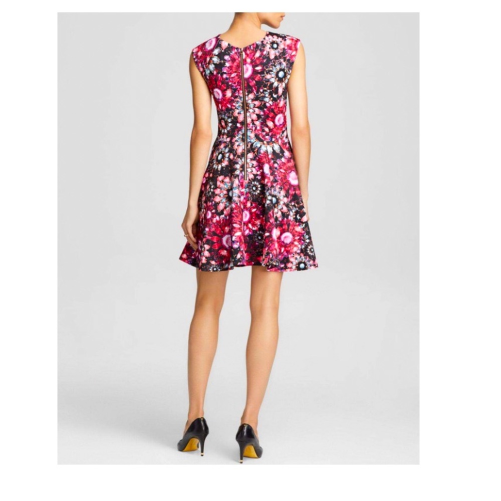 NEW!! Ted Baker Crystal Broach Skater Dress - Picture 3 of 10